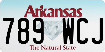 AR license plate 789WCJ