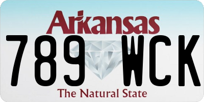 AR license plate 789WCK
