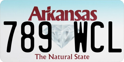 AR license plate 789WCL