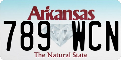 AR license plate 789WCN