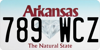 AR license plate 789WCZ