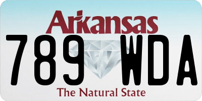 AR license plate 789WDA