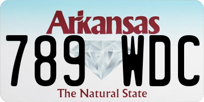 AR license plate 789WDC