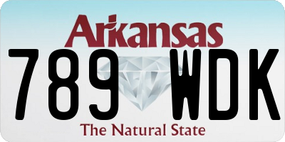 AR license plate 789WDK