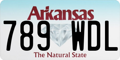 AR license plate 789WDL