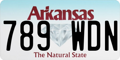 AR license plate 789WDN