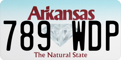 AR license plate 789WDP