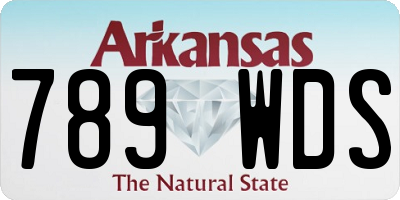 AR license plate 789WDS