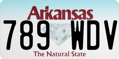 AR license plate 789WDV