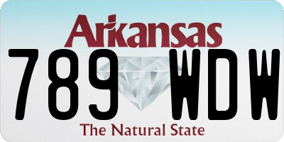AR license plate 789WDW