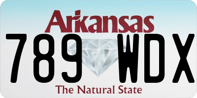 AR license plate 789WDX