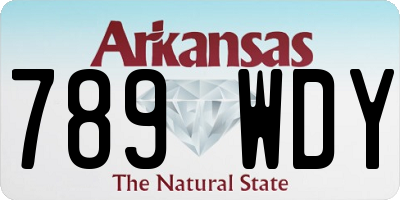 AR license plate 789WDY