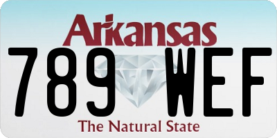 AR license plate 789WEF