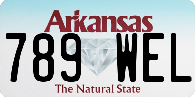 AR license plate 789WEL