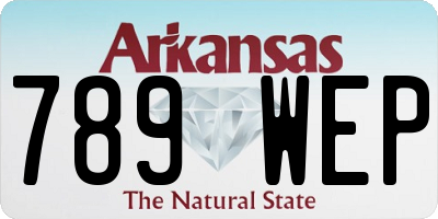 AR license plate 789WEP