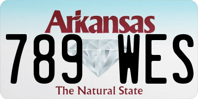 AR license plate 789WES