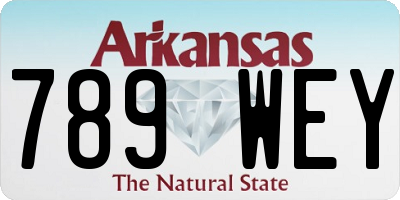 AR license plate 789WEY