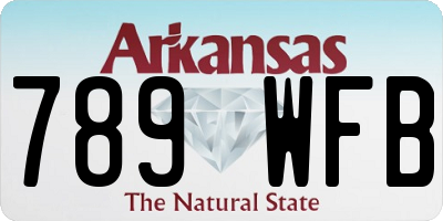 AR license plate 789WFB