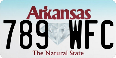 AR license plate 789WFC