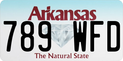 AR license plate 789WFD