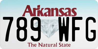 AR license plate 789WFG