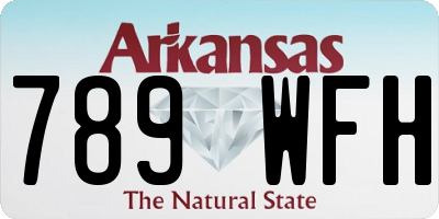 AR license plate 789WFH
