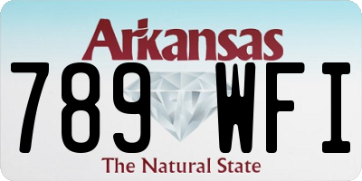 AR license plate 789WFI