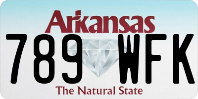 AR license plate 789WFK