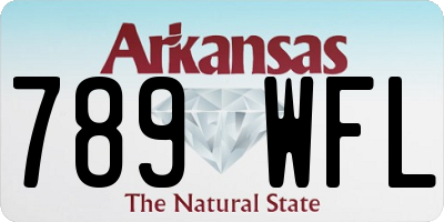 AR license plate 789WFL