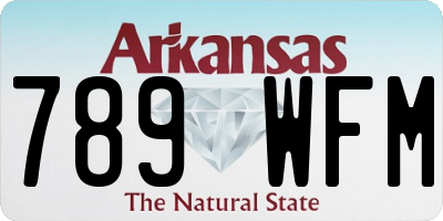 AR license plate 789WFM