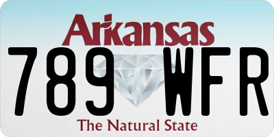 AR license plate 789WFR