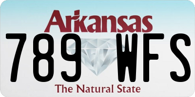 AR license plate 789WFS
