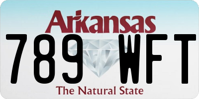 AR license plate 789WFT