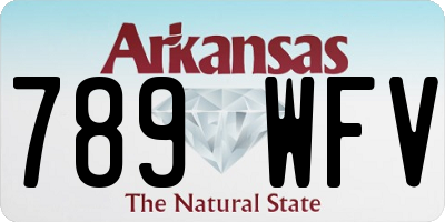 AR license plate 789WFV