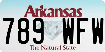 AR license plate 789WFW