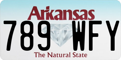 AR license plate 789WFY