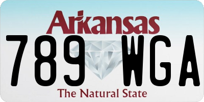 AR license plate 789WGA