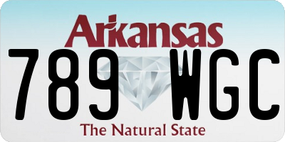 AR license plate 789WGC