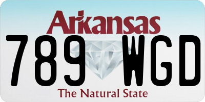 AR license plate 789WGD