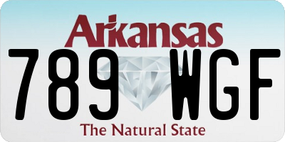 AR license plate 789WGF