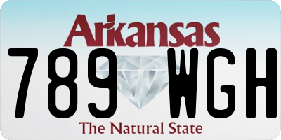 AR license plate 789WGH
