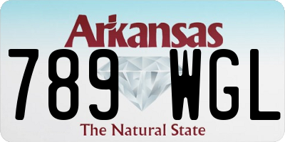 AR license plate 789WGL