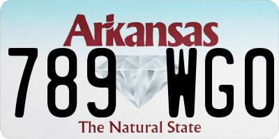 AR license plate 789WGO