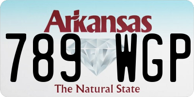 AR license plate 789WGP