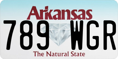AR license plate 789WGR
