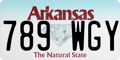 AR license plate 789WGY
