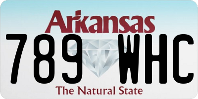 AR license plate 789WHC