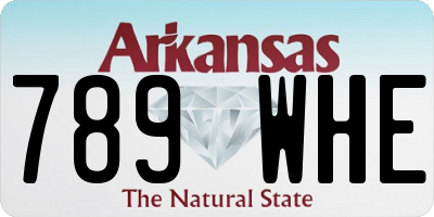 AR license plate 789WHE