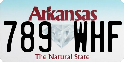 AR license plate 789WHF