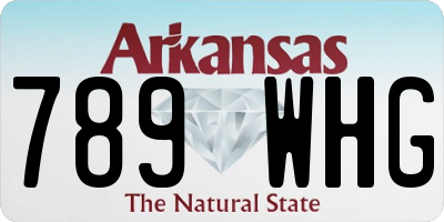 AR license plate 789WHG